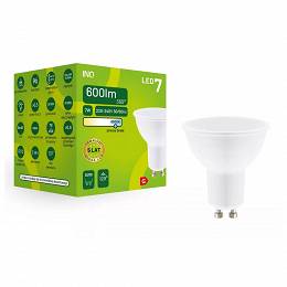 INQ lampa LED GU10 MR16 7W 600lm 6500K zimna biała