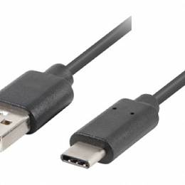 KABEL USB-C(M)->USB-A(M) 2.0 0.5M CZARNY QC 3.0 LANBERG