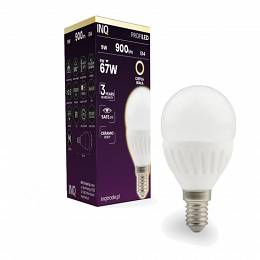 INQ LED Profi E14 9W 900lm P45 mała kulka ceramiczna 3000K ciepła biała