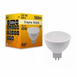 INQ GU5.3 7W 560lm LED  DC 12V 3000K ciepła biała