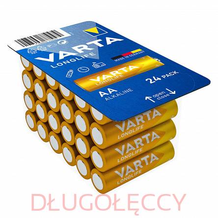 24 szt baterii VARTA LR6 AA 1,5V LONGLIFE