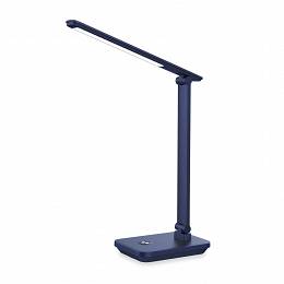 PLATINET lampka biurkowa LED  5W 200lm  z akumulatorem 6000mAh ładowarką USB niebieska