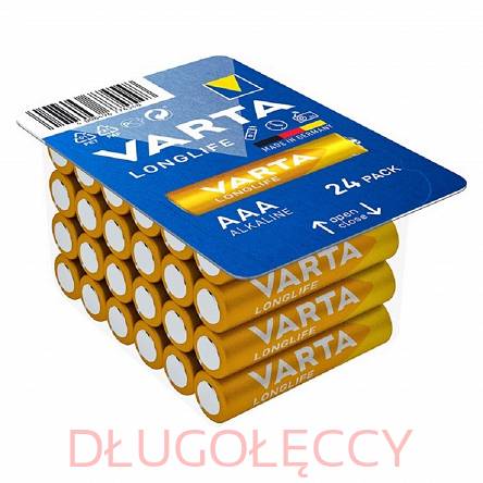 24 sztuki VARTA LR03 1,5V LONGLIFE blister 