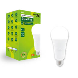 Żarówka LED A70 E27 20W BULB 2043lm 4000K INQ | neutralna 4000K | 270° | IP20
