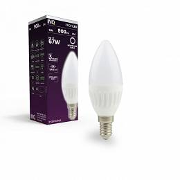 INQ E14 9W (67W) 900lm B37 świeczka ceramiczna 4000K neutralna biała