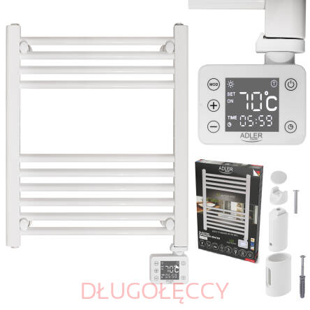 Adler AD 7823 Grzejnik Łazienkowy Elektryczny LED 400W Drabinkowy IP24 Timer