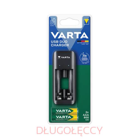 Ładowarka VARTA USB DUO + 2x AAA 800mAh