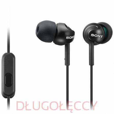 SONY MDR-EX110AP SłuchawkiI z mikrofonem CZARNE