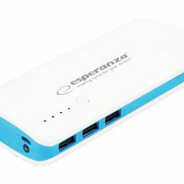 ESPERANZA POWER BANK EMP106WB RADIUM 8000mAh biało-niebieski