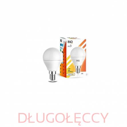 INQ E14 3W 249lm P45 mała kulka 3000K ciepła biała