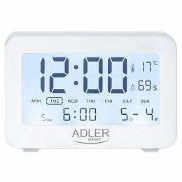 Adler AD 1196W Budzik termometr na baterie