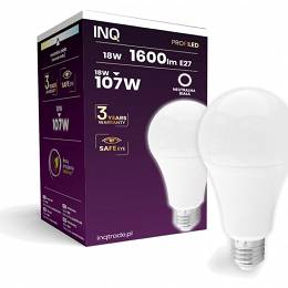 INQ Lampa LED PROFI 18W 1600lm A70 E27 NEUTRALNA