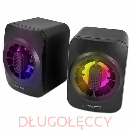 ESPERANZA głośniki 2.0 USB LED RAINBOW SAKARA