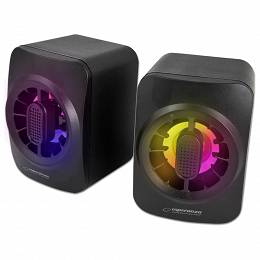 ESPERANZA głośniki 2.0 USB LED RAINBOW SAKARA