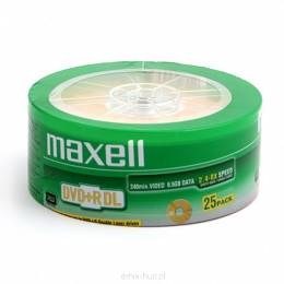 MAXELL DVD+R 8,5GB x8 DL szpindel 25 szt.