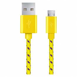 ESPERANZA EB181 kabel USB 2.0 - micro USB 2m oplot żółty