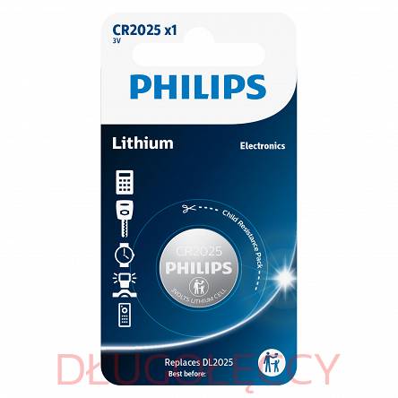 PHILIPS CR2025 3V bateria litowa 1szt