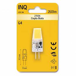 INQ Lampa led G4 12V 2W 260lm 2700K