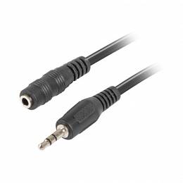 LANBERG PRZEDŁUŻACZ AUDIO MINIJACK 3.5MM M/F 3-PIN 5M