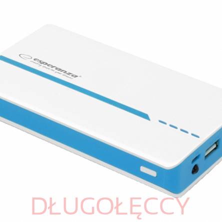 ESPERANZA POWER BANK 11000MAH ATOM LED LIGHTBIAŁO/NIEBIESKI