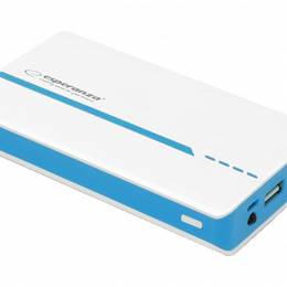 ESPERANZA POWER BANK 11000MAH ATOM LED LIGHTBIAŁO/NIEBIESKI