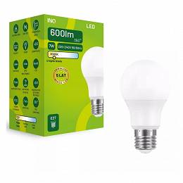 INQ E27 7W 600lm 3000K A60 żarówka LED ciepła biała