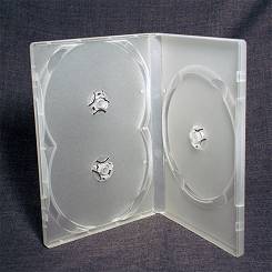 ETUI na 3 płyty DVD bezbarwne matowe