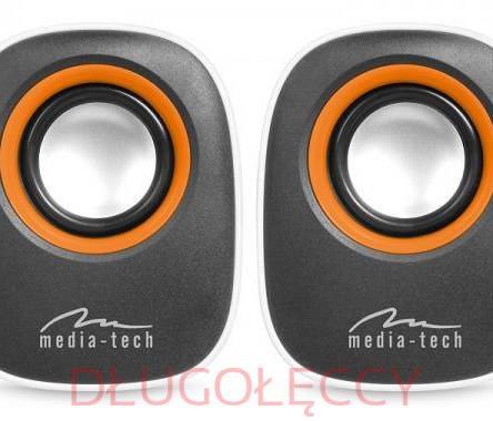 MEDIA-TECH GŁOŚNIKI STEREOFONICZNE ZASILANE Z USB RMS 6W MT3137W BIAŁE