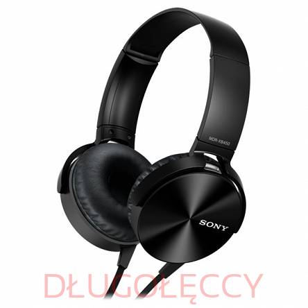 SONY MDR-XB450APB z mikrofonem czarne