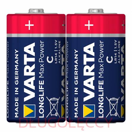 Baterie VARTA LR14 LongLife Max Power alkaliczna