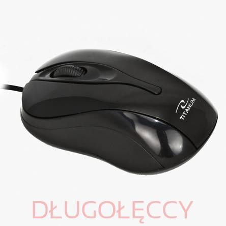 Mysz optyczna TM-103K czarna USB HORNET TITANIUM