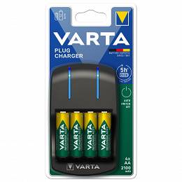 VARTA PLUG ŁADOWARKA + 4 akumulatorki AA 2100mAh