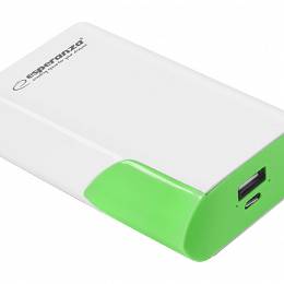 ESPERANZA POWER BANK 6000MAH BOSON BIAŁO/ZIELONY