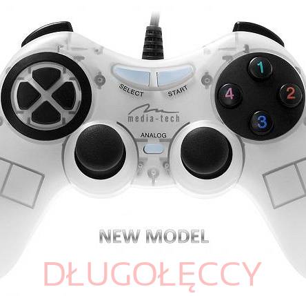 MEDIA-TECH Gamepad cyfrowo analogowy z efektem VIBRATION FORCE MT1507