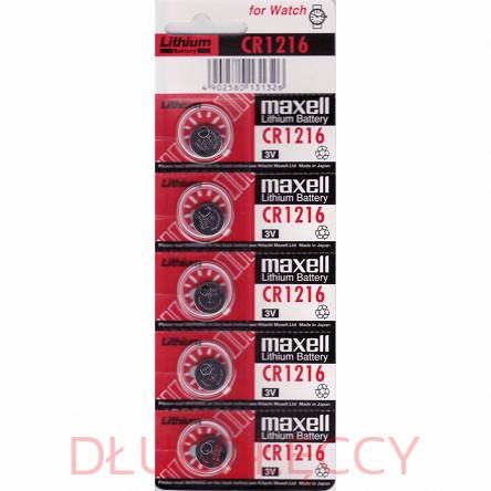 Baterie MAXELL CR-1216 3V blister 5szt.