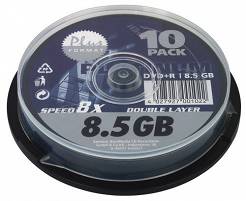 Płyta PLATINUM DVD+R DL 8.5GBx8 op 10 szt cake box