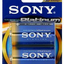 SONY LR20 bateria alkaliczna PLATINUM STAMINA blister 2szt