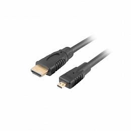 LANBERG kabel  HDMI(M)->HDMI MICRO(M) v1.4 1m 4K 3D czarny