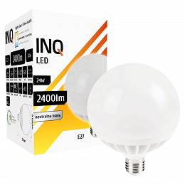 INQ E27 24W (147W) G120 2400lm 4000K neutralna biała