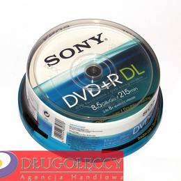 Płyta SONY DL DVD+R 8.5GBx2.4-8 op 25 szt. cake box