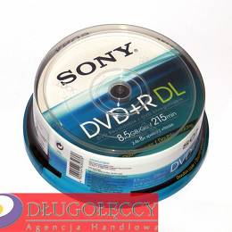 Płyta SONY DL DVD+R 8.5GBx2.4-8 op 25 szt. cake box