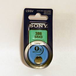 Bateria SONY SR43W 386 1.55V srebrowa