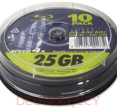 Płyta PLATINUM BLU-RAY BD-R 25GBx4 op 10 szt 