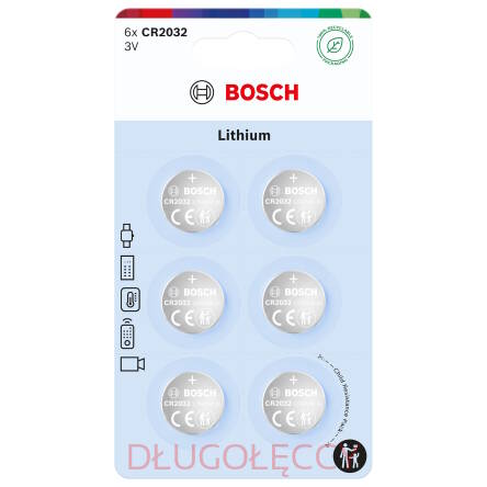 BOSCH CR2032 3V bateria litowa 6szt
