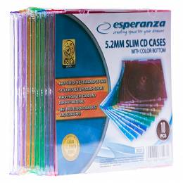 ESPERANZA ETUI na płyty CD slim kolor op.10 szt 