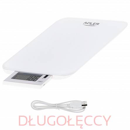 Adler AD3167W Waga kuchenna do 10kg ładowana przez USB