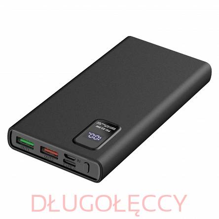 PLATINET POWER BANK 20000mAh Polymer PD 3.0 QC 3.0 LED Screen Black