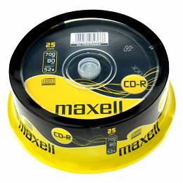 MAXELL płyty CD-R 80 700MB x52 cake 25 szt