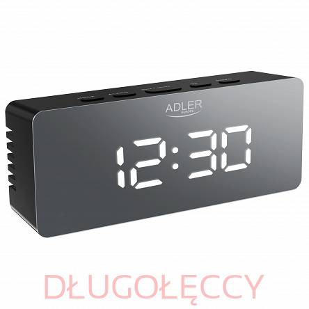 Adler AD 1189B zegarek Budzik LED czarny