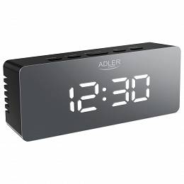 Adler AD 1189B zegarek Budzik LED czarny